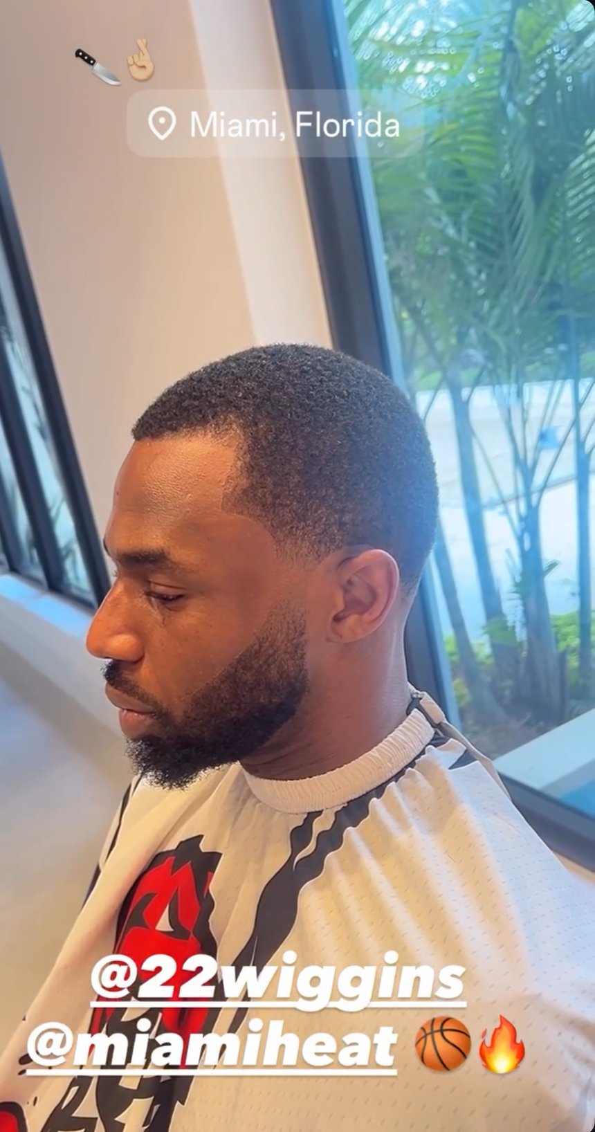 Skin fade by Suchall Blends, story tagged @22wiggins (Miami Heat)